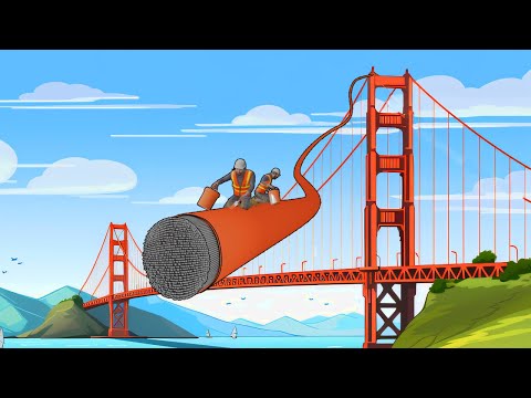 Como foi construída a ponte Golden Gate?