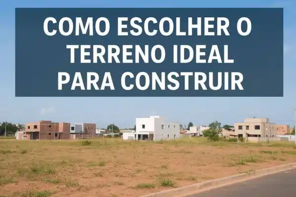 Como escolher o terreno ideal para construir: checklist essencial