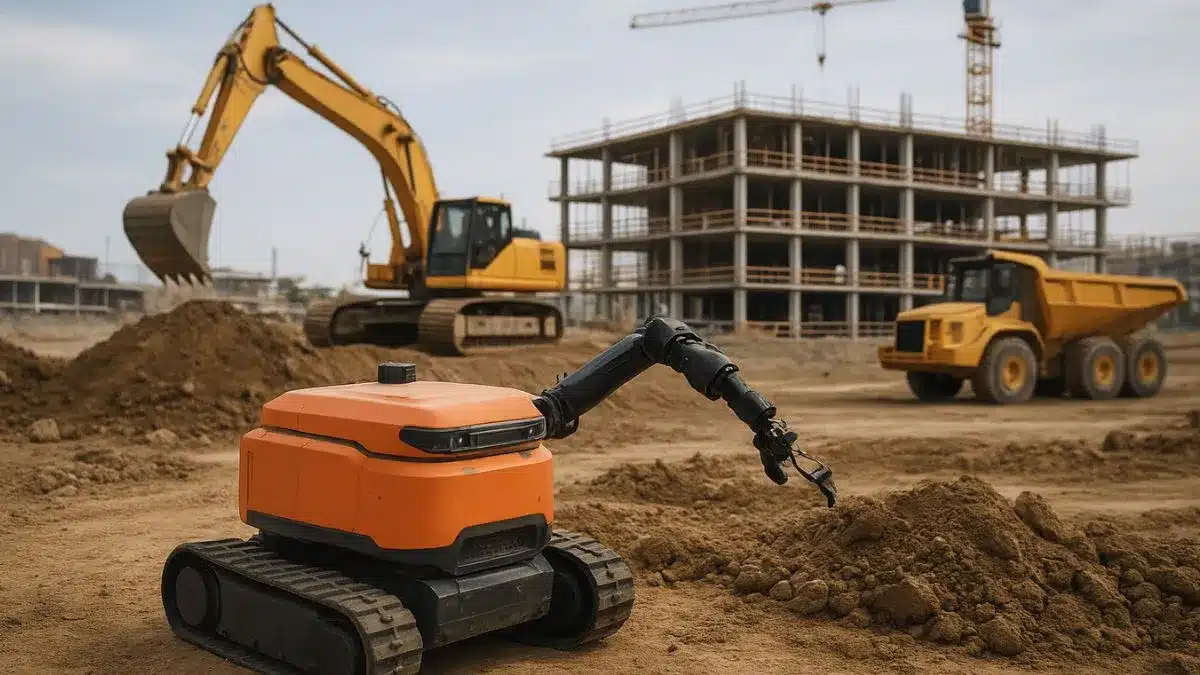 Automação no canteiro de obras: principais tendências 2025