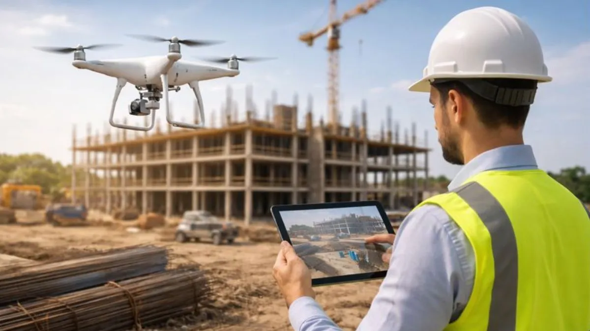 Drones na construção civil: mais precisão, menos erros