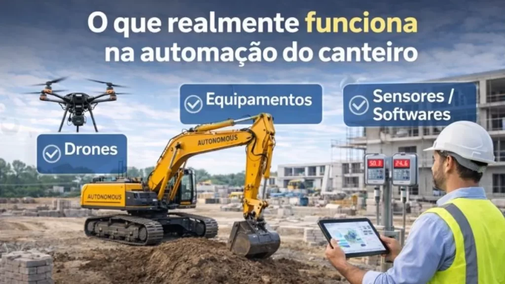 O que realmente funciona na automação do canteiro