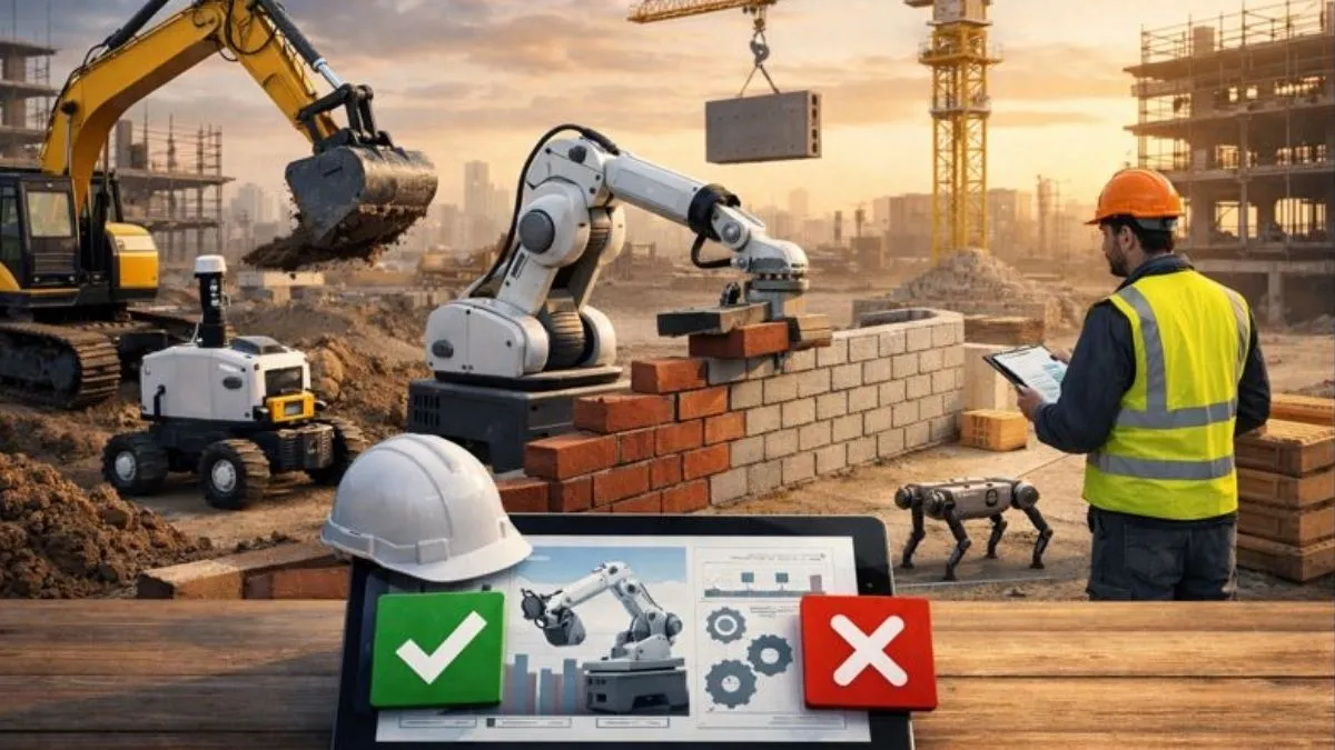 Automação no canteiro: o que funciona, o que não funciona e quando investir
