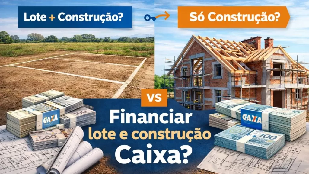 financiar lote e construção Caixa