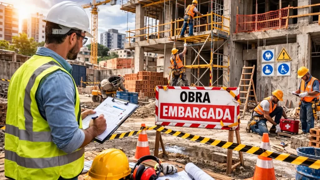 O que mais gera multas por segurança do trabalho em obras