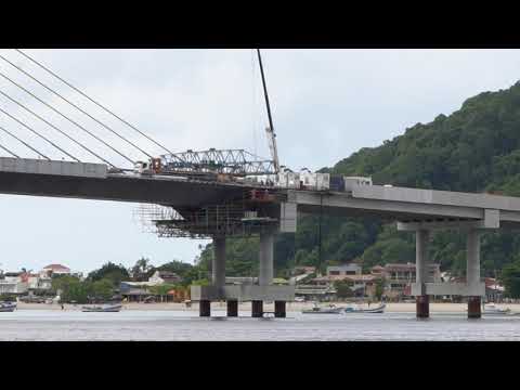 Último estai da Ponte de Guaratuba deve ser instalado na virada do mês