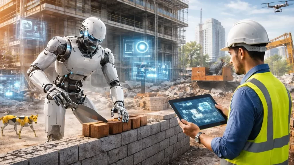 Robôs e inteligência artificial na construção: tendência ou realidade?