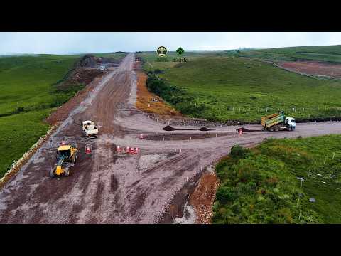 Atualização BR-285 novo traçado: trecho pós Serra da Rocinha em sub base | São José dos Ausentes
