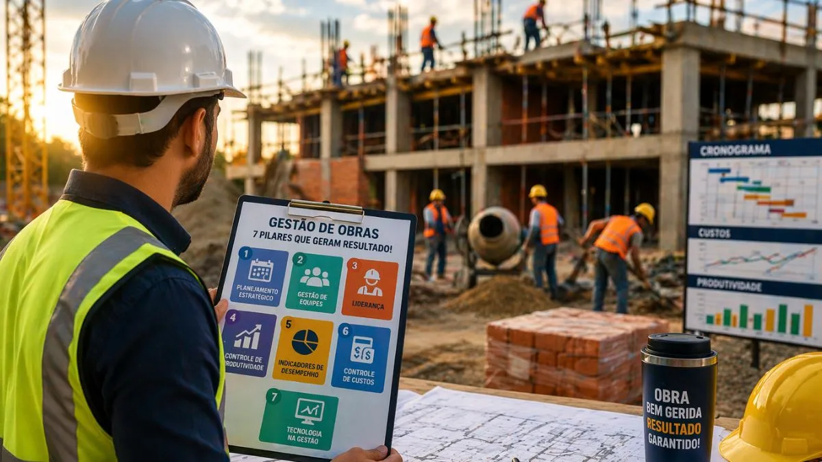 7 pilares da gestão de obras que todo engenheiro precisa dominar