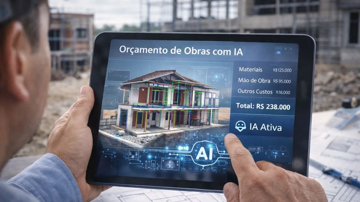 Como usar IA para orçamento de obras passo a passo