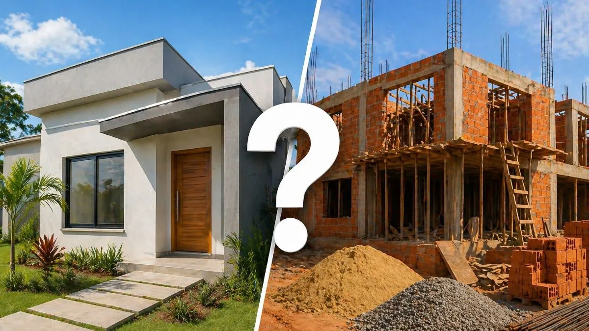 Construir ou comprar pronto: o que compensa mais?