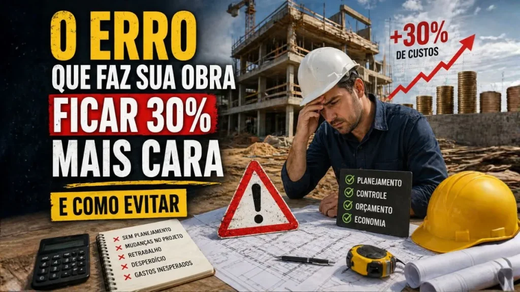 Custos de obra: o erro que encarece sua construção (e como evitar até 30% de prejuízo)