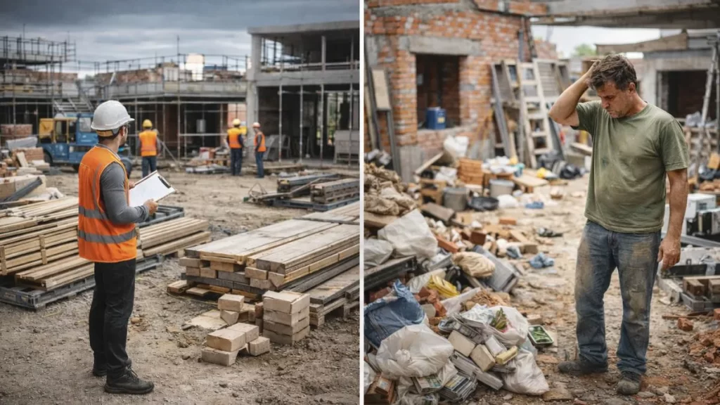 construir por conta própria ou contratar uma construtora