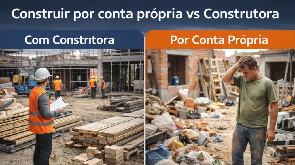 Quanto custa construir por conta própria ou contratar uma construtora