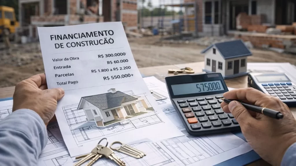 Vale a pena financiar construção em 2026? Simulação real