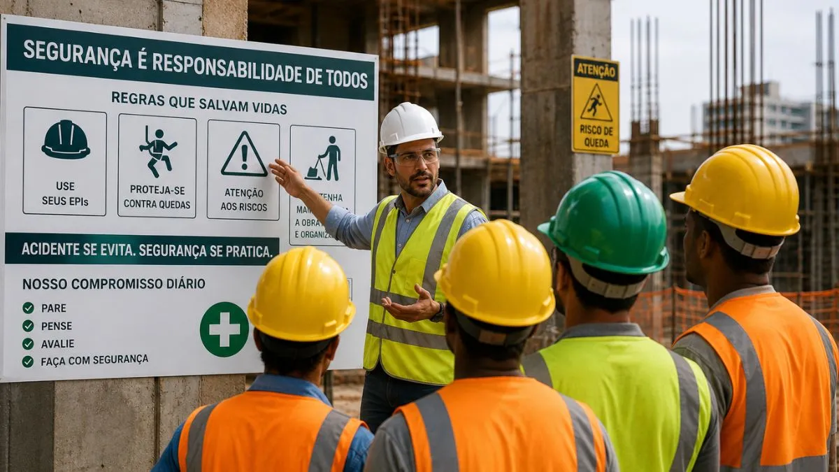 Por que treinamentos de segurança na construção falham