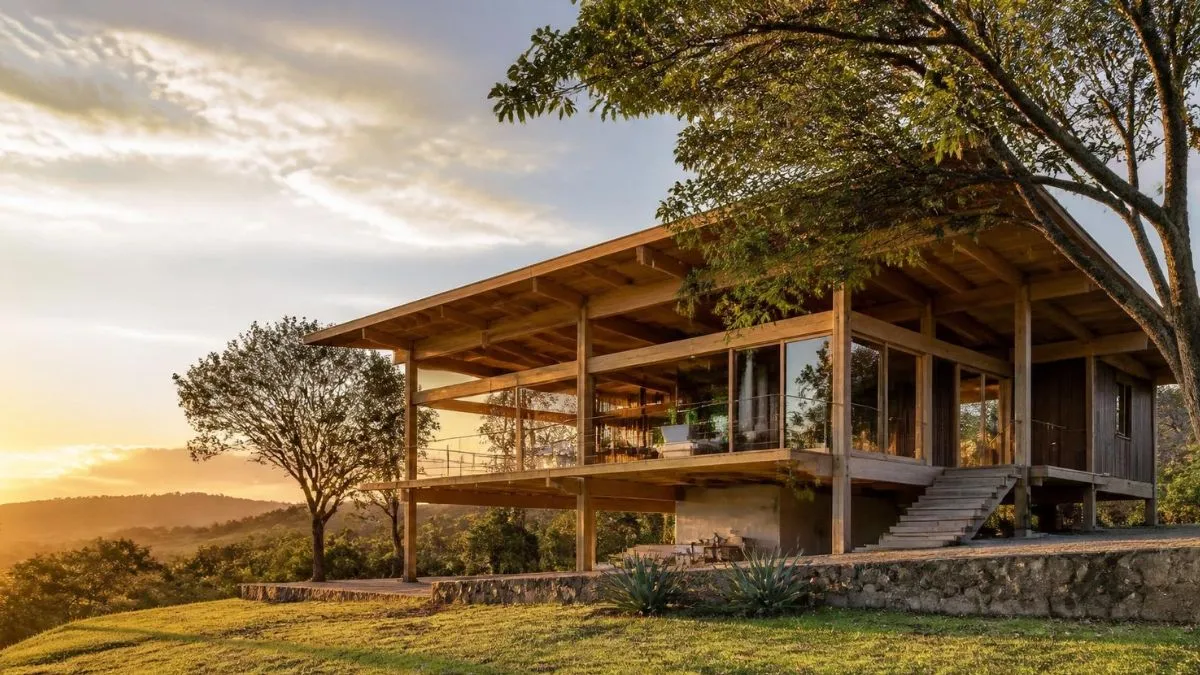Casa em CLT no Interior de SP Substitui Concreto por Madeira