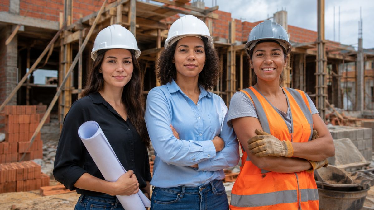 mulheres na construção civil
