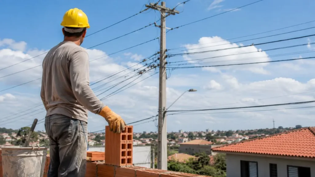 Segurança na Construção Civil Perto da Rede Elétrica