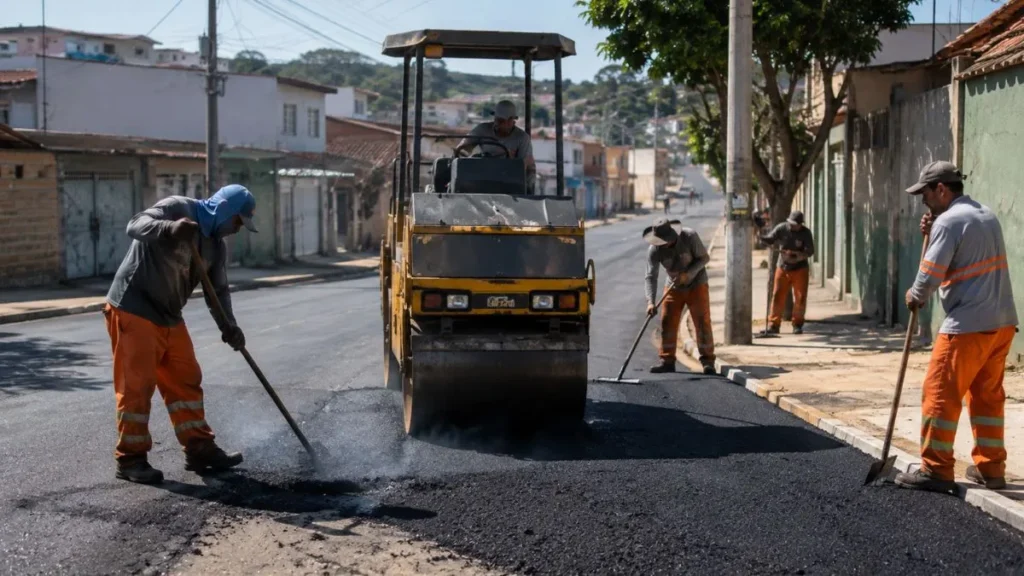 licitação de asfalto e drenagem