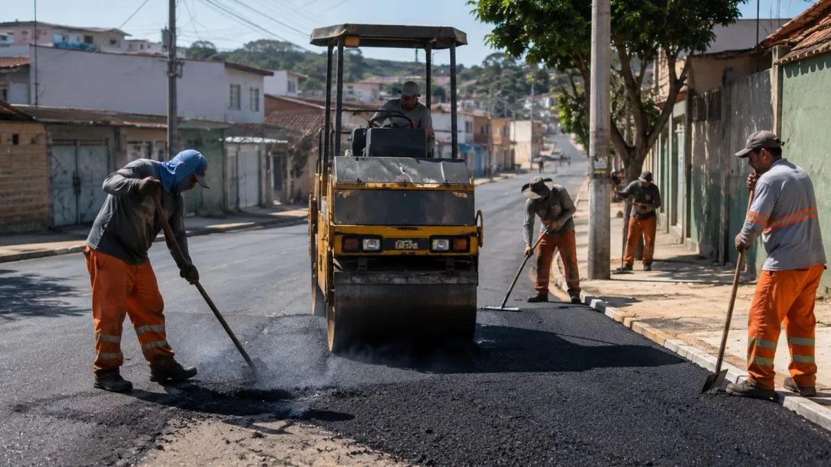 licitação de asfalto e drenagem