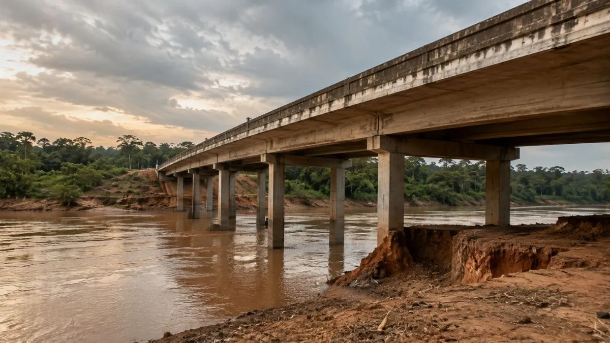 desabamento de ponte no Acre
