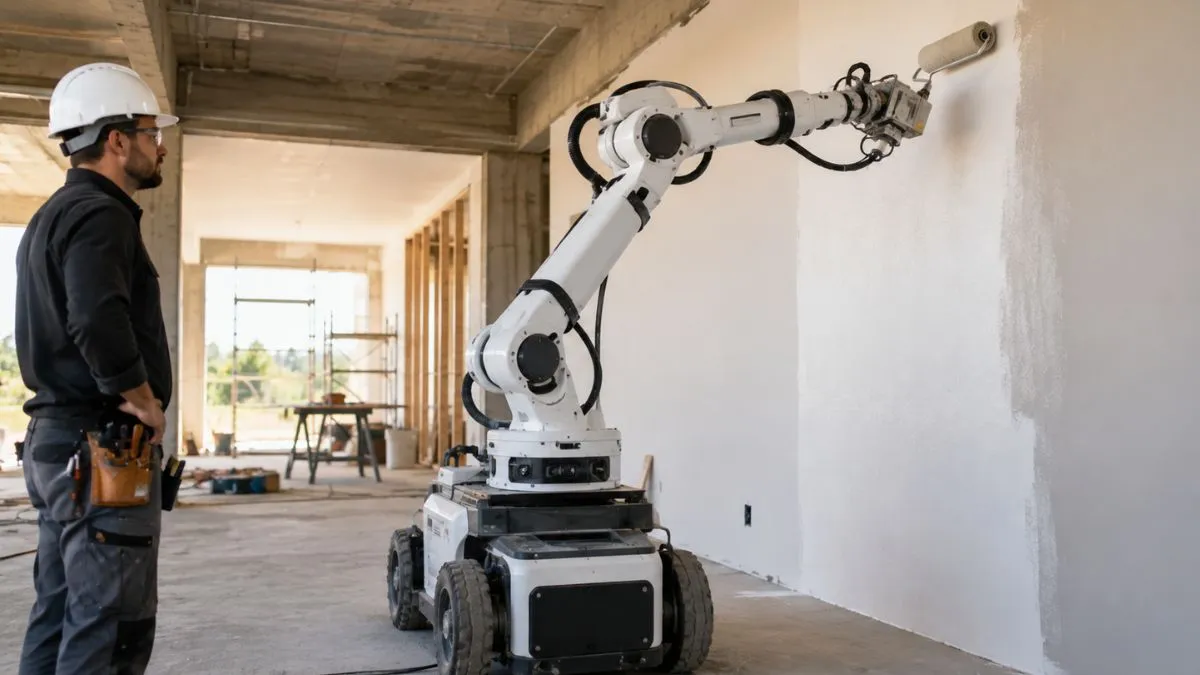 Robôs na Construção Civil: Tecnologia Chinesa Dobra Produtividade