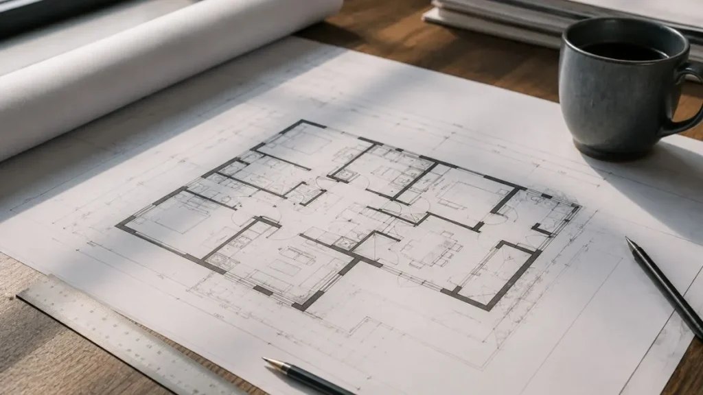 erros de planta residencial