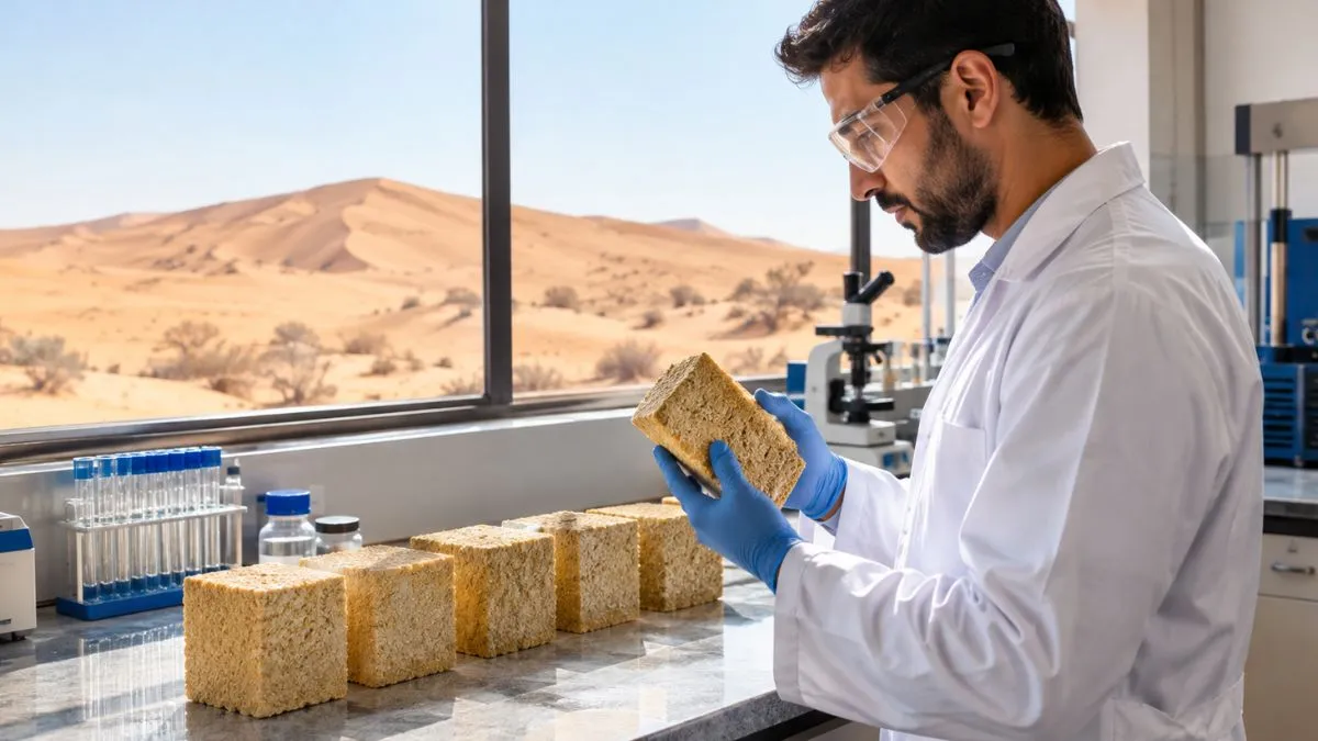 Tijolos Sustentáveis com Areia do Deserto Substituem o Cimento