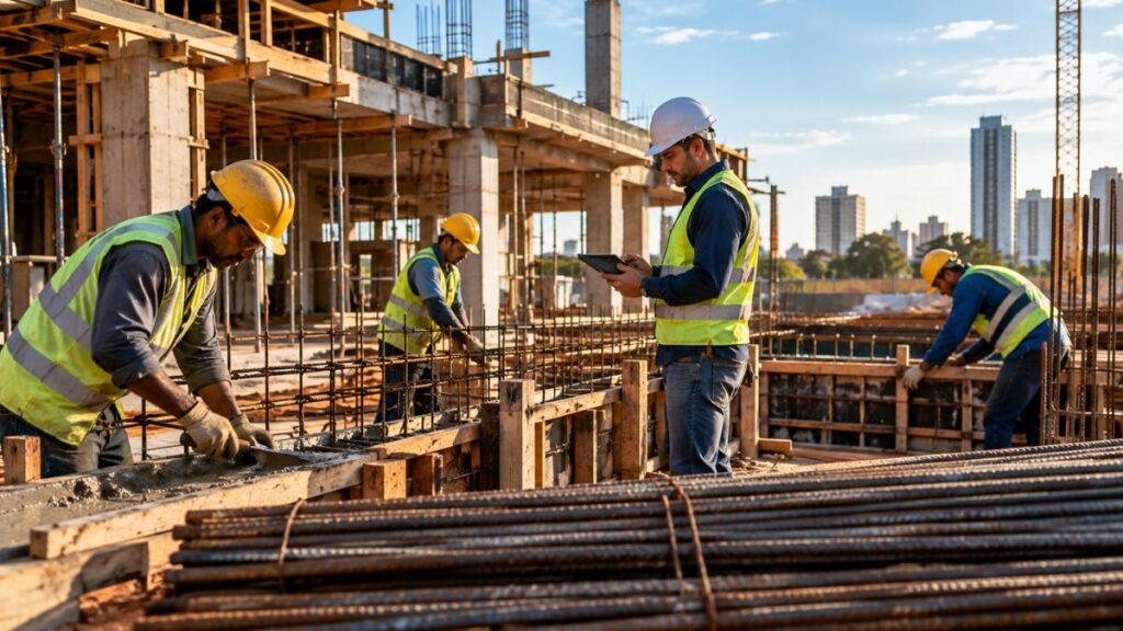 Vagas na construção civil em MS: 7.392 empregos em 2026
