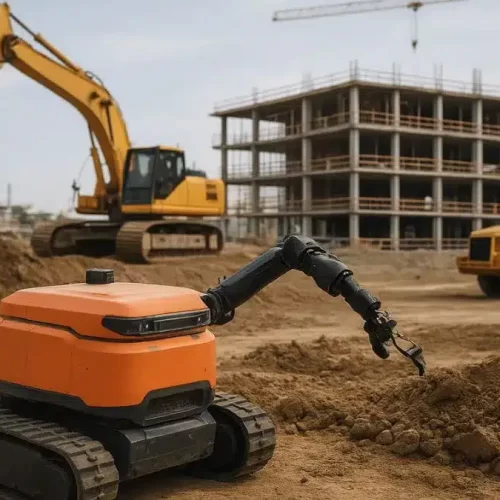 Automação no canteiro de obras: principais tendências 2025