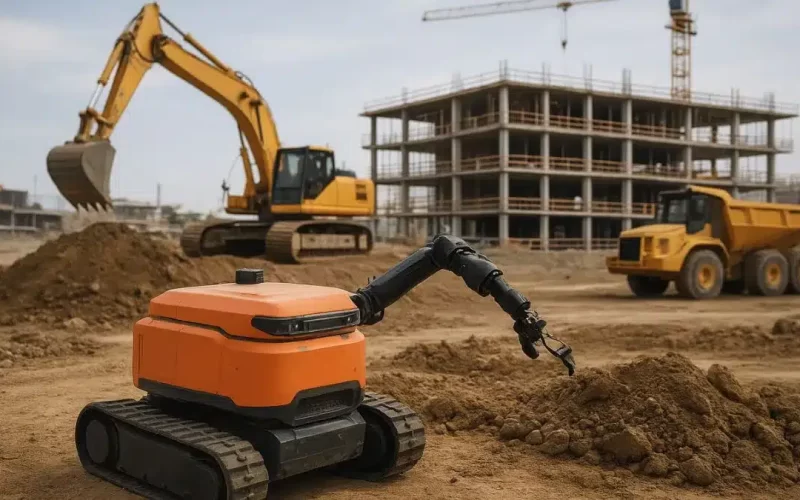 Automação no canteiro de obras: principais tendências 2025