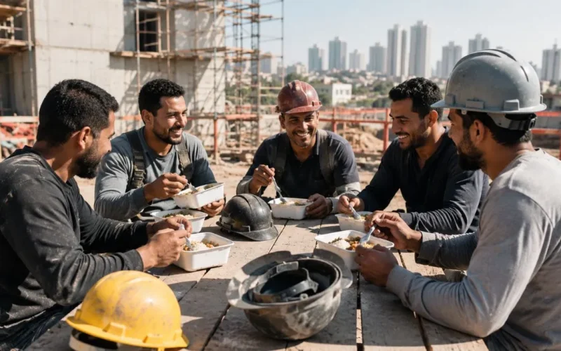 alimentação obrigatória construção civil