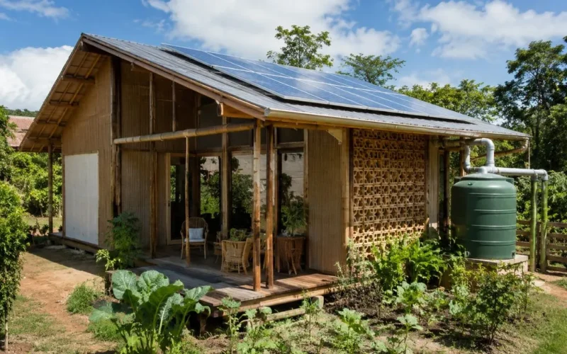 Casas sustentáveis de baixo custo: como construir gastando muito menos