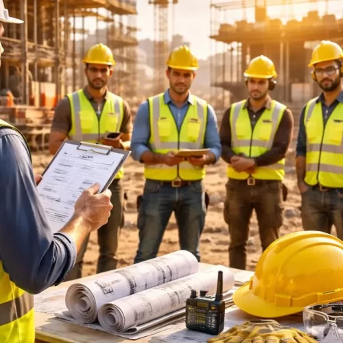 aplicar segurança no canteiro de obras