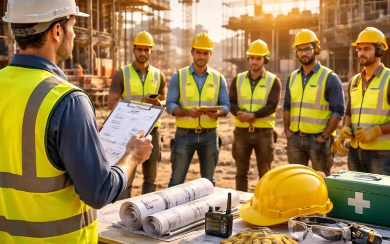 aplicar segurança no canteiro de obras