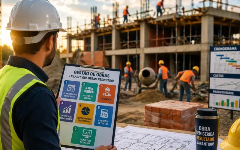7 pilares da gestão de obras que todo engenheiro precisa dominar