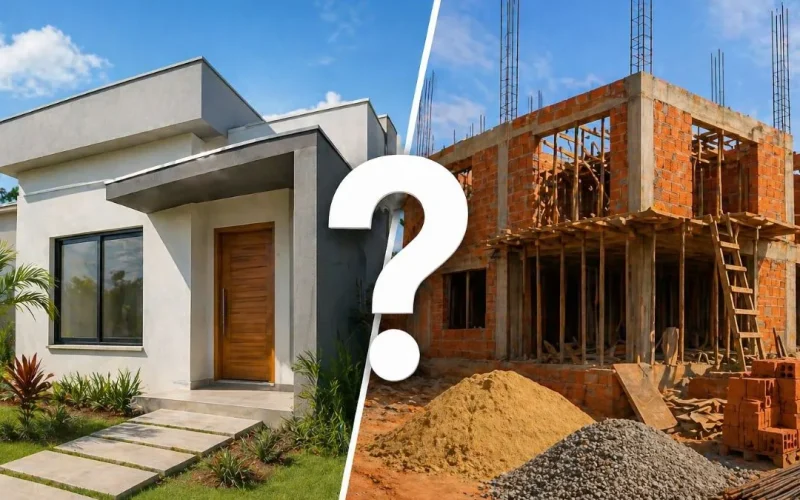 Construir ou comprar pronto: o que compensa mais?