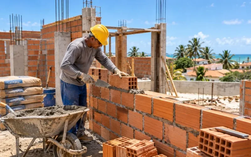 Custo da construção civil aumenta 0,7% em agosto no RN