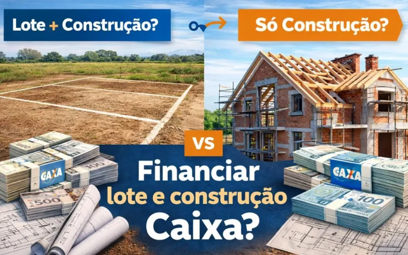 financiar lote e construção Caixa