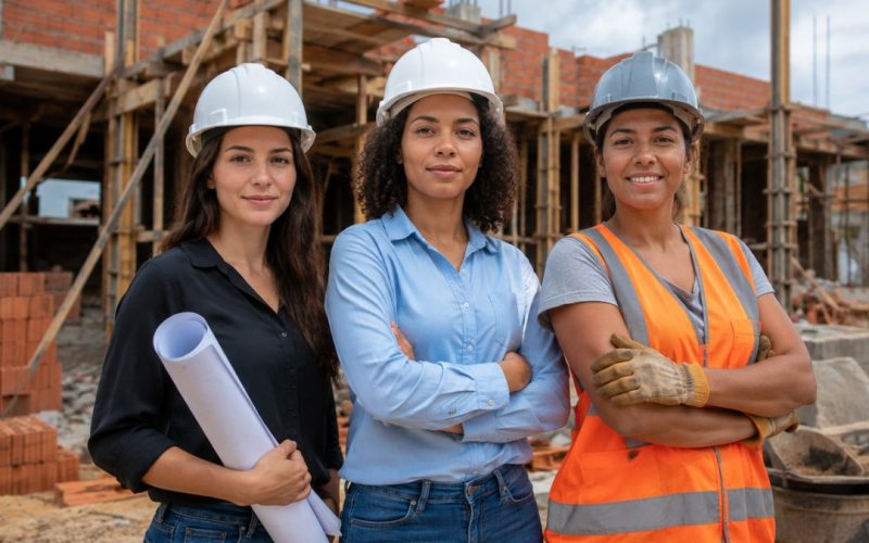 mulheres na construção civil