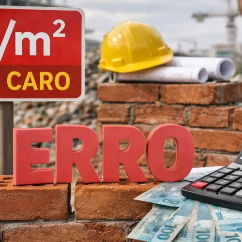 custo por m² na construção