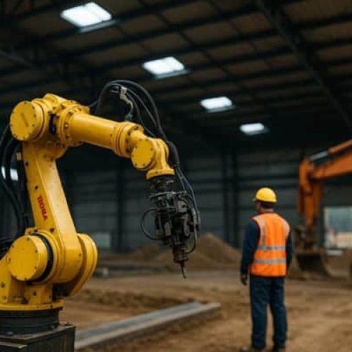 O impacto da automação na produtividade da construção