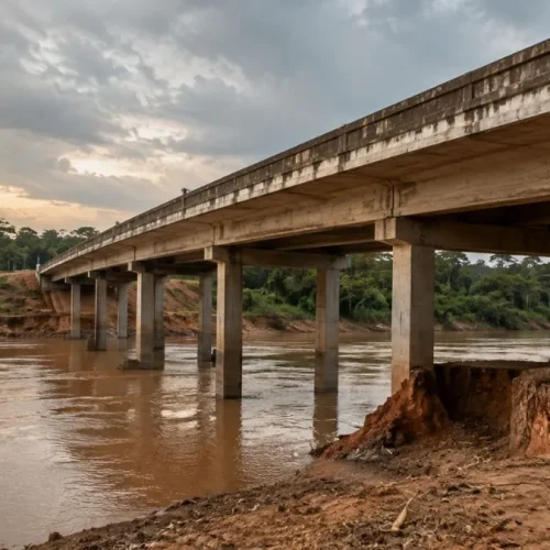 desabamento de ponte no Acre
