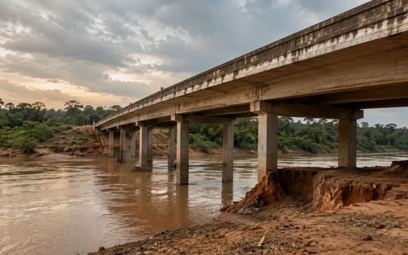 desabamento de ponte no Acre