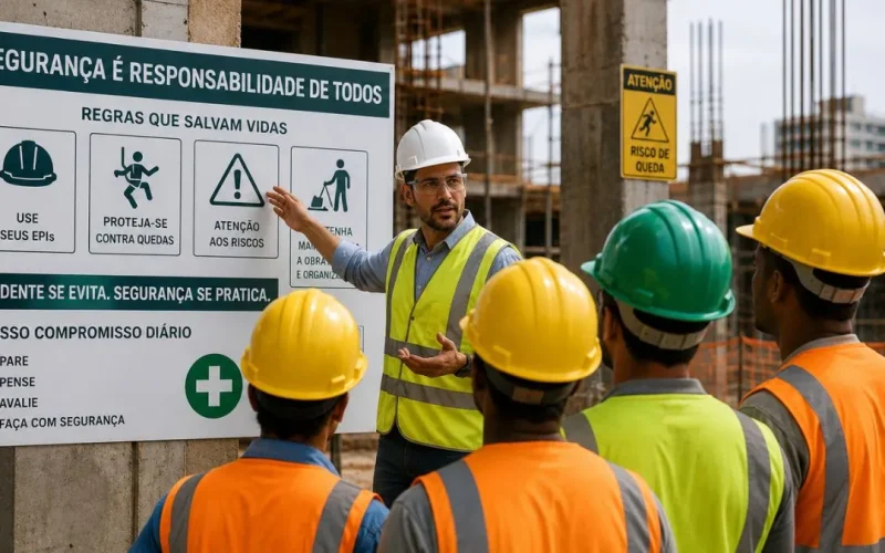 Por que treinamentos de segurança na construção falham