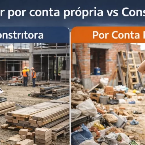 Quanto custa construir por conta própria ou contratar uma construtora