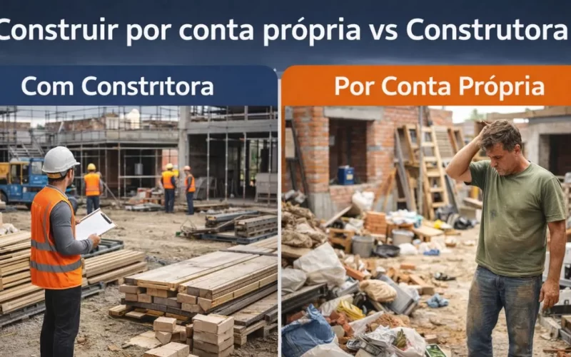 Quanto custa construir por conta própria ou contratar uma construtora