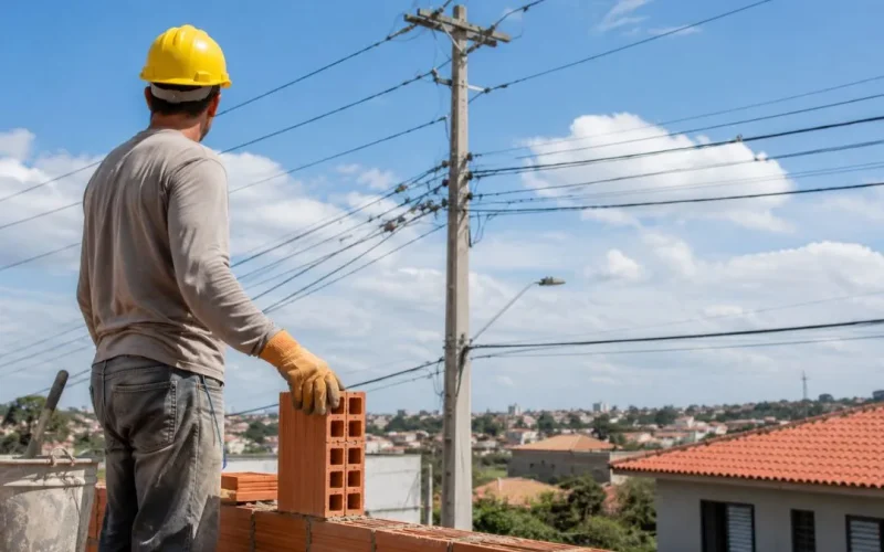 Segurança na Construção Civil Perto da Rede Elétrica