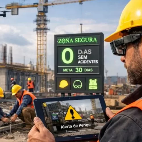 Tecnologia e segurança no canteiro de obras