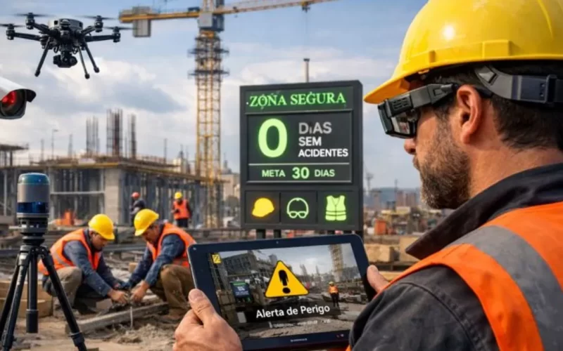 Tecnologia e segurança no canteiro de obras